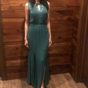 Ella Moss dark green maxi dress size small